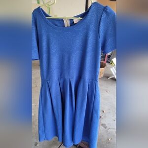 LuLaRoe Blue Midi Dress